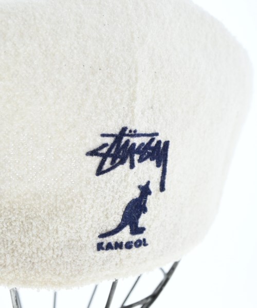 STUSSY（ステューシー）ハンチング・ベレー帽 白 サイズ:L メンズ/2200631908029