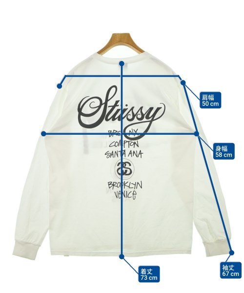 STUSSY（ステューシー）Tシャツ・カットソー 白 サイズ:L メンズ/2200632482122