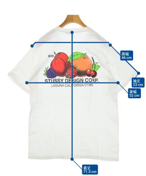 STUSSY（ステューシー）Tシャツ・カットソー 白 サイズ:M メンズ/2200621667608