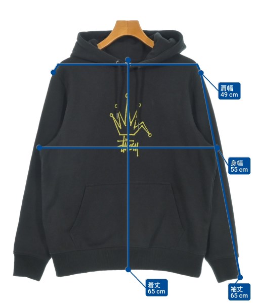 STUSSY（ステューシー）パーカー 黒 サイズ:S メンズ/2200633682071