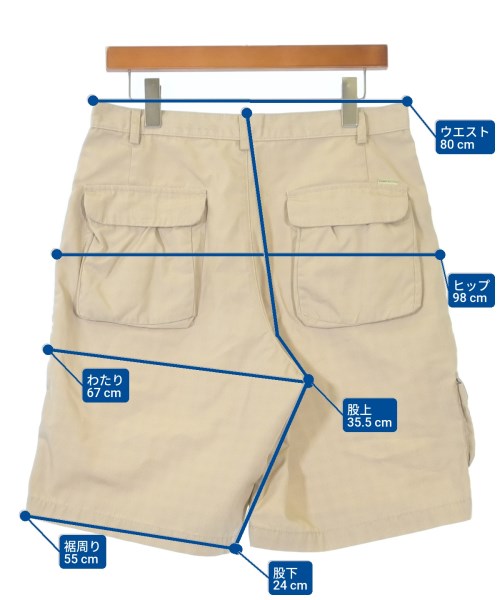 STUSSY（ステューシー）ショートパンツ ベージュ サイズ:31(M位) メンズ/2200610894046