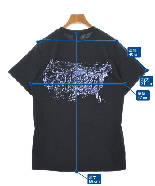 STUSSY（ステューシー）Tシャツ・カットソー 黒 サイズ:S メンズ/2200613187022