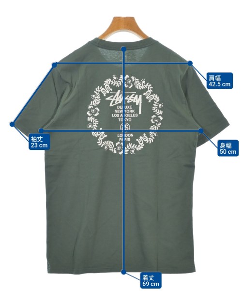 STUSSY（ステューシー）Tシャツ・カットソー 緑 サイズ:M メンズ/2200613299039