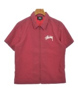 STUSSY（ステューシー）カジュアルシャツ 赤 サイズ:S メンズ/2200615495026
