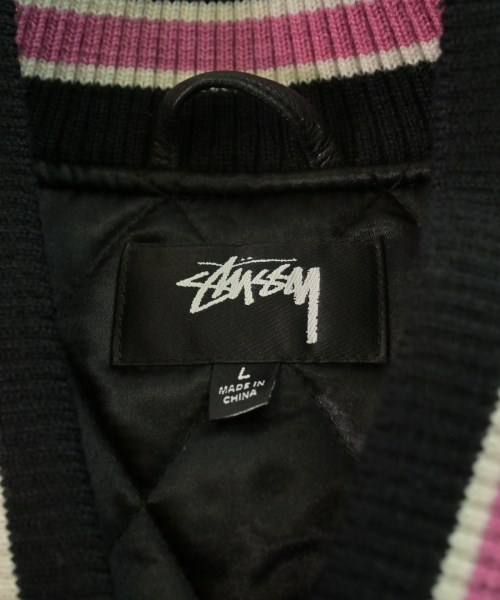 STUSSY（ステューシー）スタジャン 黒 サイズ:L メンズ/2200616631010