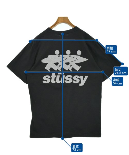 STUSSY（ステューシー）Tシャツ・カットソー 黒 サイズ:M メンズ/2200616816134