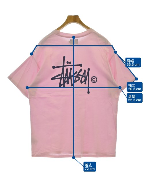 STUSSY（ステューシー）Tシャツ・カットソー ピンク サイズ:S メンズ/2200607140088