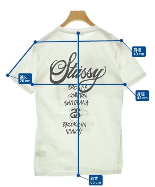 STUSSY（ステューシー）Tシャツ・カットソー 白 サイズ:S メンズ/2200618560011
