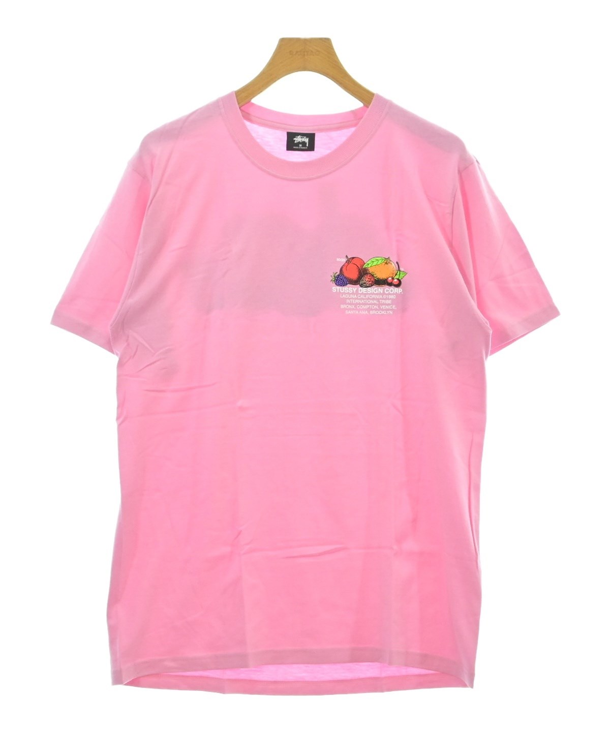 STUSSY（ステューシー）Tシャツ・カットソー ピンク サイズ:M メンズ