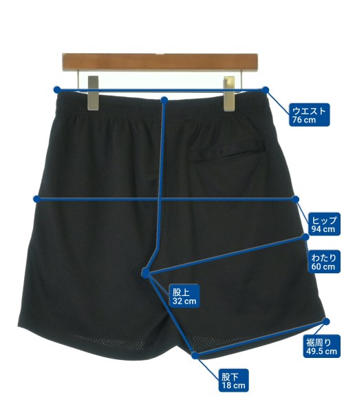 STUSSY（ステューシー）ショートパンツ 黒 サイズ:S メンズ/2200618782031