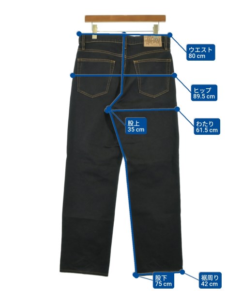 STUSSY（ステューシー）デニムパンツ 黒 サイズ:30(M位) メンズ/2200618819027