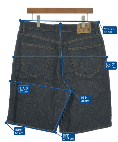 STUSSY（ステューシー）ショートパンツ 紺 サイズ:32(L位) メンズ/2200619336172