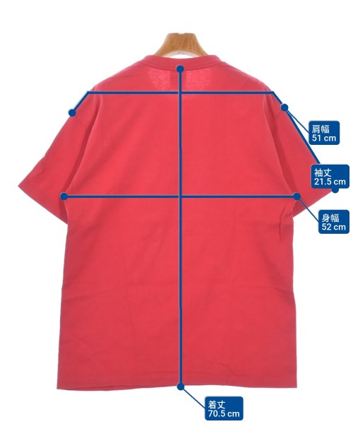 STUSSY（ステューシー）Tシャツ・カットソー 赤 サイズ:L メンズ/2200618363025