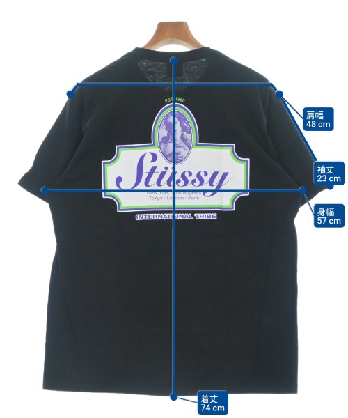 STUSSY（ステューシー）Tシャツ・カットソー 黒 サイズ:L メンズ/2200620099042