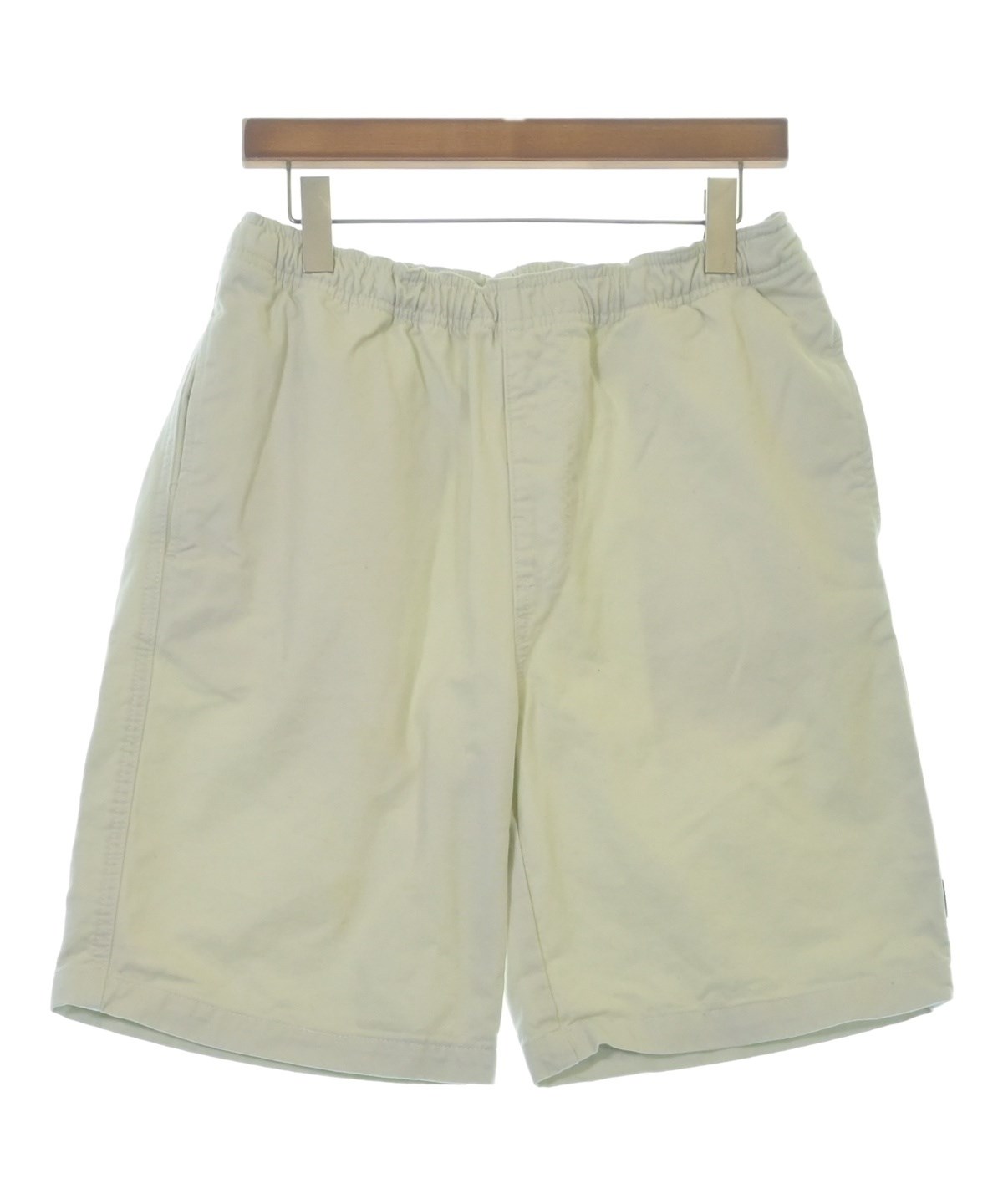 Stussy ステューシー ストライプ ショートパンツ ホワイト　ビーチパンツ STUSSY（ステューシー）ショートパンツ 白 サイズ:M メンズ