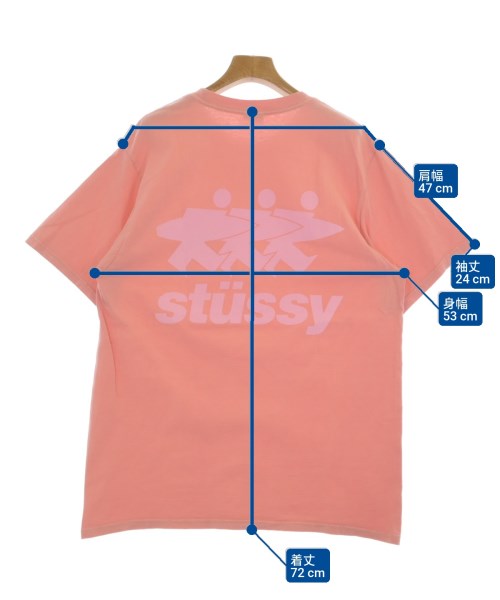 STUSSY（ステューシー）Tシャツ・カットソー ピンク サイズ:M メンズ/2200673344106