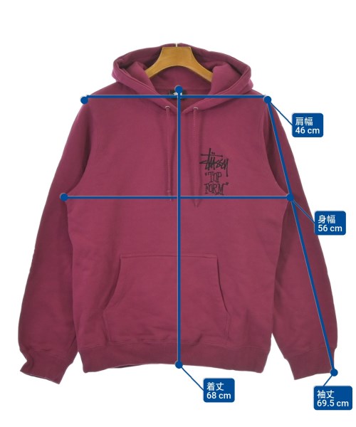 STUSSY（ステューシー）パーカー ピンク サイズ:M メンズ/2200674187023