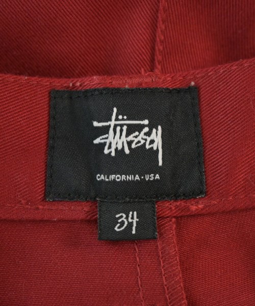 STUSSY（ステューシー）チノパン 赤 サイズ:34(XL位) メンズ/2200671318024