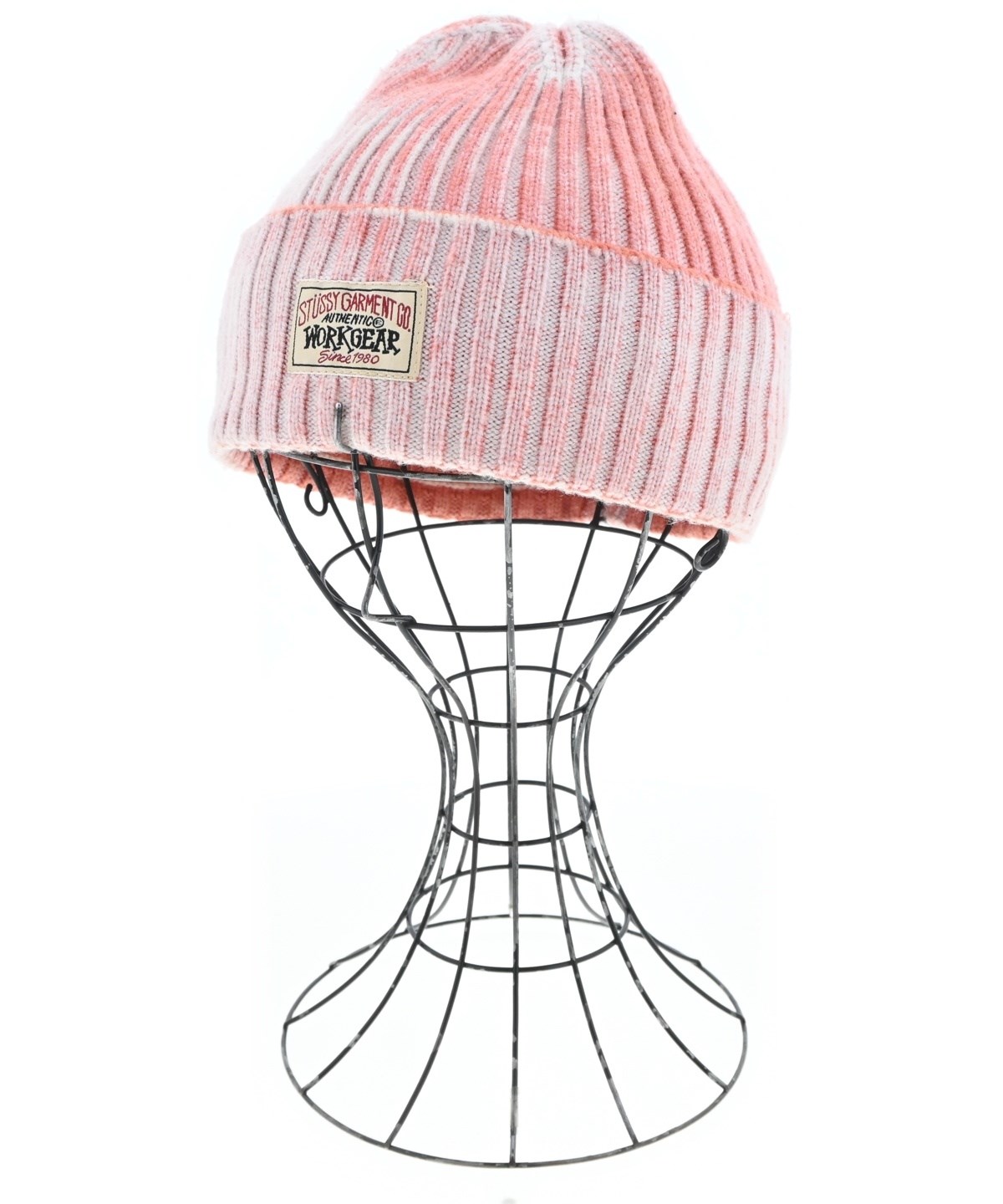 STUSSY（ステューシー）ニットキャップ・ビーニー ピンク サイズ:57cm 