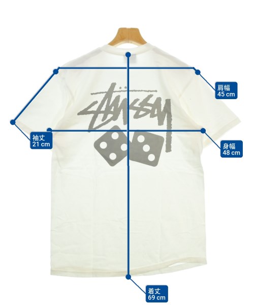 STUSSY（ステューシー）Tシャツ・カットソー 白 サイズ:M メンズ/2200675426169