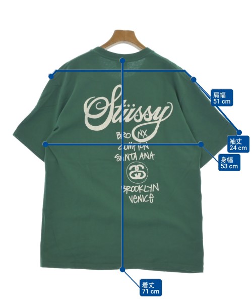 STUSSY（ステューシー）Tシャツ・カットソー 緑 サイズ:L メンズ/2200676419030