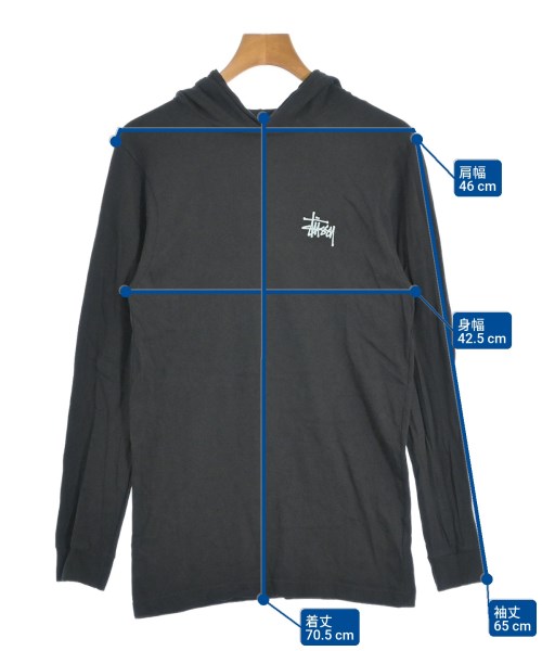 STUSSY（ステューシー）パーカー 黒 サイズ:S メンズ/2200672219313