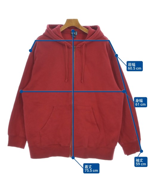 STUSSY（ステューシー）パーカー 赤 サイズ:L メンズ/2200675103169