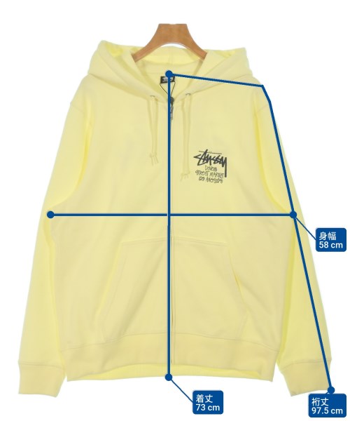 STUSSY（ステューシー）パーカー 黄 サイズ:L メンズ/2200676868012