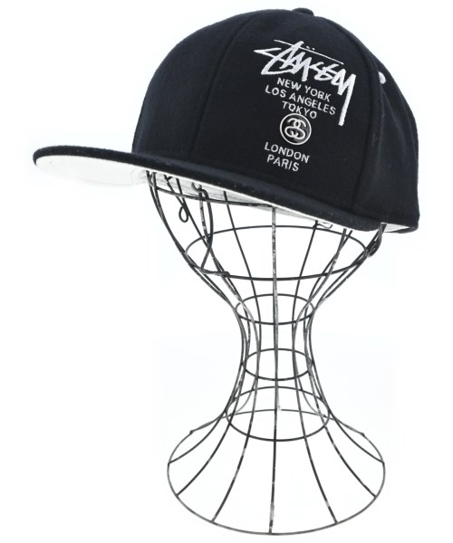 STUSSY(ステューシー)キャップ 黒 サイズ:58.7cm/2200676868050