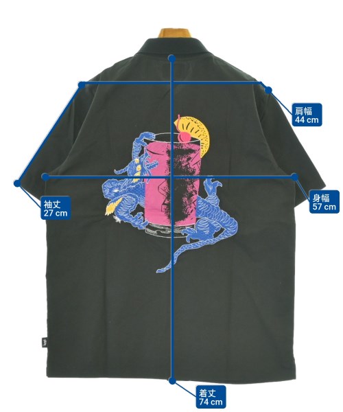 STUSSY（ステューシー）カジュアルシャツ 黒 サイズ:S メンズ/2200671333348