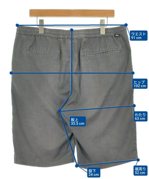 STUSSY（ステューシー）ショートパンツ グレー サイズ:XL メンズ/2200677835013