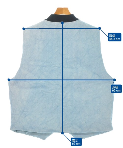 STUSSY（ステューシー）ダウンジャケット/ダウンベスト 青 サイズ:XL メンズ/2200678245019