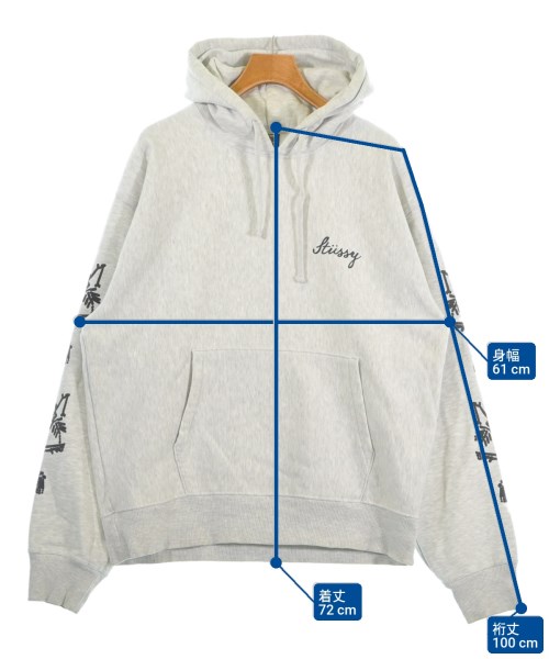 STUSSY（ステューシー）パーカー グレー サイズ:L メンズ/2200680164049