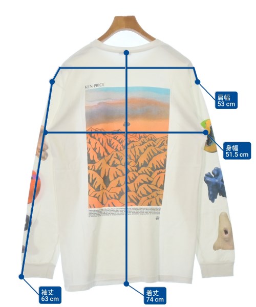 STUSSY（ステューシー）Tシャツ・カットソー 白 サイズ:L メンズ/2200677062112