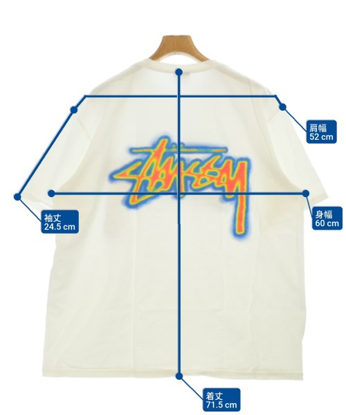 STUSSY（ステューシー）Tシャツ・カットソー 白 サイズ:XL メンズ/2200681710054