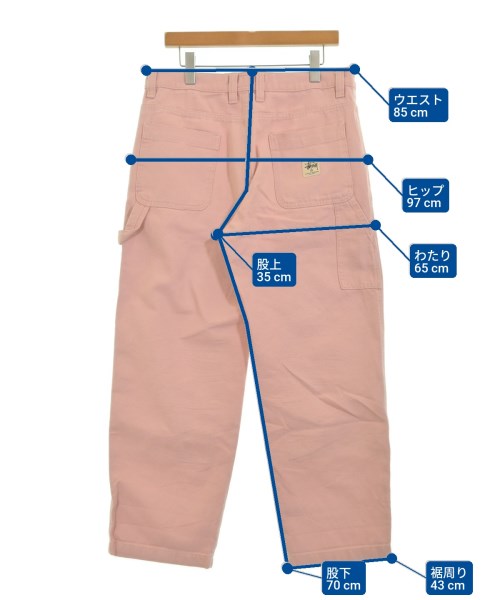 STUSSY（ステューシー）デニムパンツ ピンク サイズ:32(L位) メンズ/2200681908079