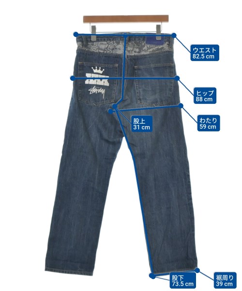 STUSSY（ステューシー）デニムパンツ 紺 サイズ:30(M位) メンズ/2200688675035