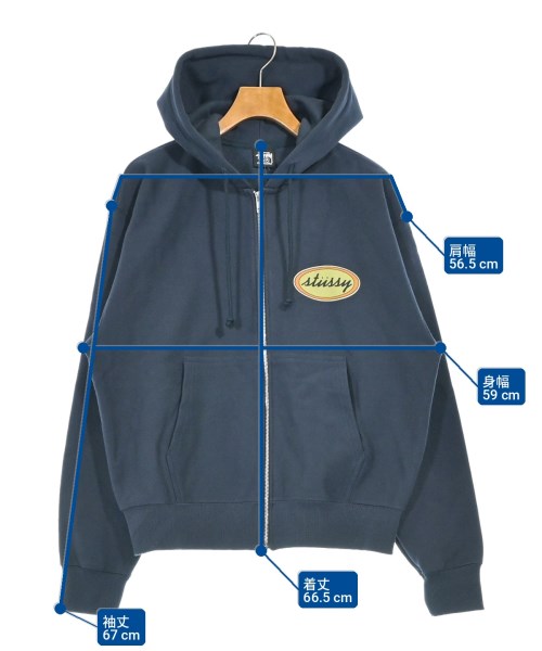 STUSSY（ステューシー）パーカー 紺 サイズ:M メンズ/2200693919070