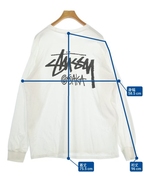 STUSSY（ステューシー）Tシャツ・カットソー 白 サイズ:XL メンズ/2200695189075