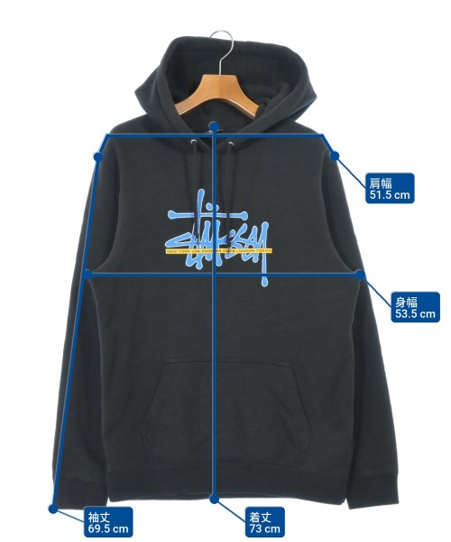 STUSSY（ステューシー）パーカー 黒 サイズ:M メンズ/2200696085024