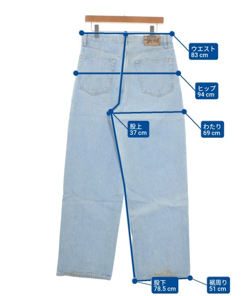 STUSSY（ステューシー）デニムパンツ 青 サイズ:32(L位) メンズ/2200696720079