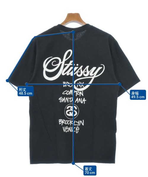 STUSSY（ステューシー）Tシャツ・カットソー 黒 サイズ:M メンズ/2200696720116