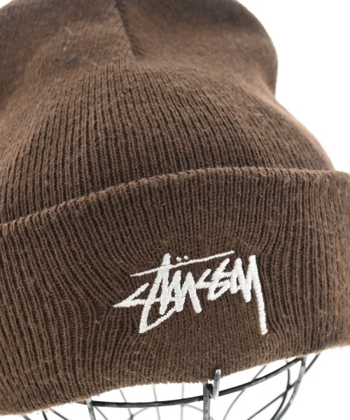 STUSSY（ステューシー）ニットキャップ・ビーニー 茶 サイズ:- メンズ/2200696720192