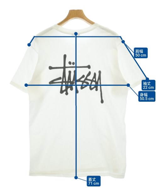 STUSSY（ステューシー）Tシャツ・カットソー 白 サイズ:M メンズ/2200696945014