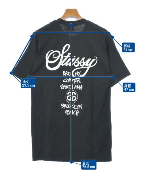 STUSSY（ステューシー）Tシャツ・カットソー 黒 サイズ:M メンズ/2200689906152