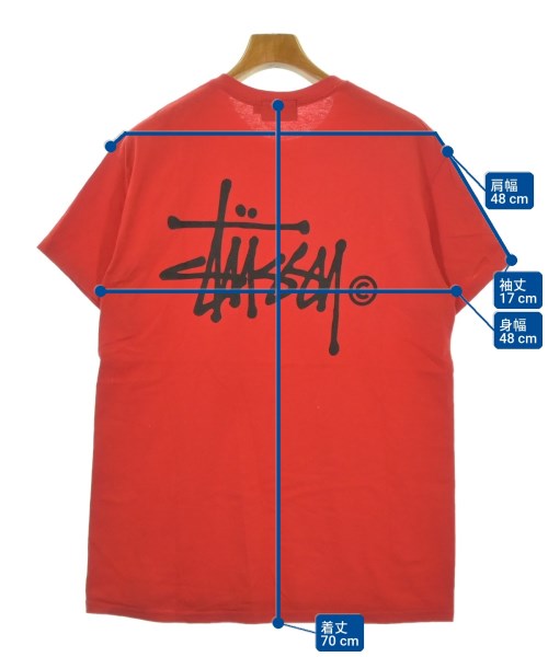 STUSSY（ステューシー）Tシャツ・カットソー 赤 サイズ:S メンズ/2200689906169