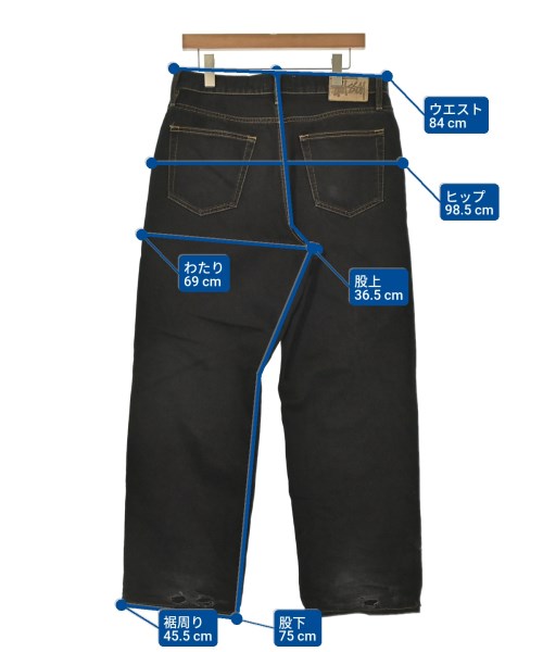 STUSSY（ステューシー）デニムパンツ 黒 サイズ:30(M位) メンズ/2200694589067
