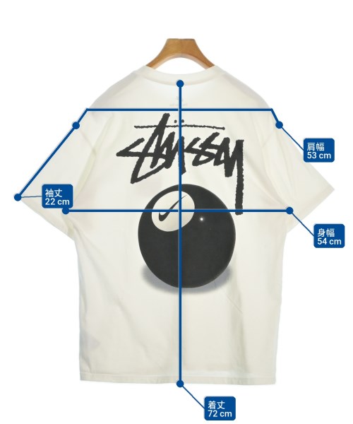 STUSSY（ステューシー）Tシャツ・カットソー 白 サイズ:M メンズ/2200699042031