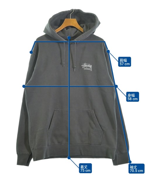STUSSY（ステューシー）パーカー グレー サイズ:XL メンズ/2200699904100