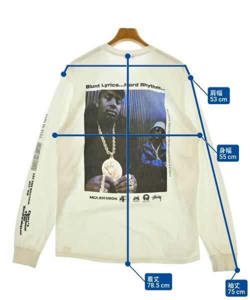 STUSSY（ステューシー）Tシャツ・カットソー 白 サイズ:L メンズ/2200655268222